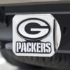 Green Bay Packers Hitch Cover Chrome Emblem on Chrome – Special Order