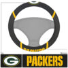 Green Bay Packers Steering Wheel Cover Mesh/Stitched