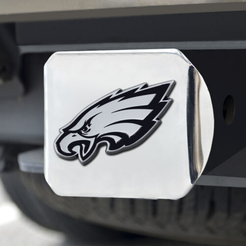 Philadelphia Eagles Hitch Cover Chrome Emblem on Chrome – Special Order