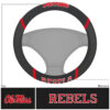 Mississippi Rebels Steering Wheel Cover Mesh/Stitched