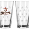 Houston Astros Satin Etch Pint Glass Set