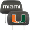 Miami Hurricanes Headrest Covers FanMats Special Order