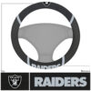 Las Vegas Raiders Steering Wheel Cover Mesh/Stitched