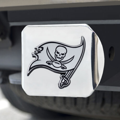 Tampa Bay Buccaneers Hitch Cover Chrome Emblem on Chrome – Special Order