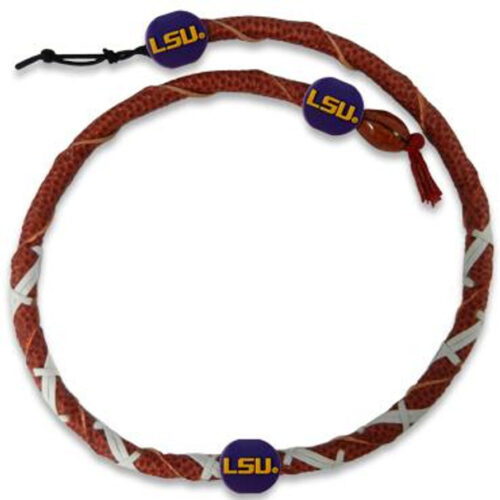 LSU Tigers Necklace Spiral Football CO