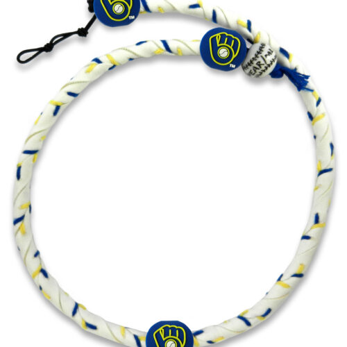 Milwaukee Brewers Necklace Frozen Rope Team Color Baseball CO