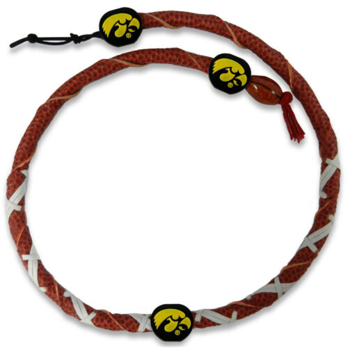 Iowa Hawkeyes Necklace Spiral Football CO