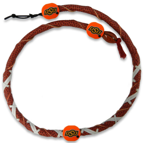 Oklahoma State Cowboys Necklace Spiral Football CO