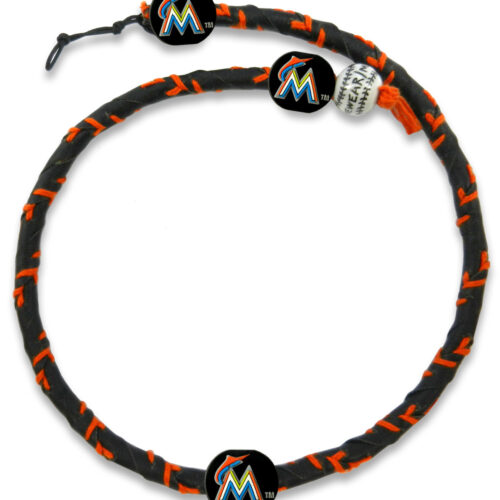 Miami Marlins Necklace Frozen Rope Baseball Team Color