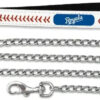 Kansas City Royals Pet Leash Leather Chain Baseball Size Large CO