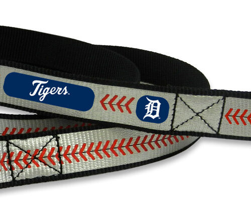 Detroit Tigers Pet Leash Reflective Baseball Size Large CO