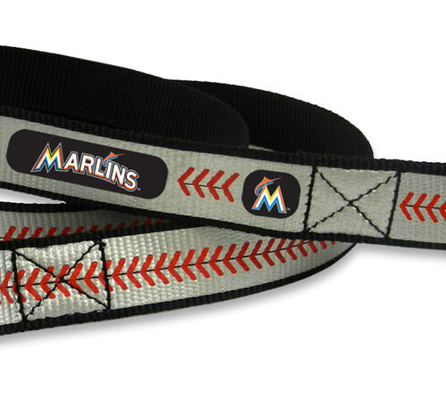 Miami Marlins Reflective Baseball Leash – L