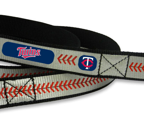 Minnesota Twins Pet Leash Reflective Baseball Size Small CO