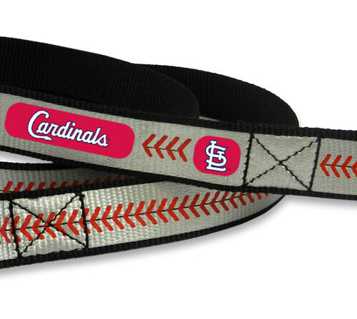 St. Louis Cardinals Pet Leash Reflective Baseball Size Small CO