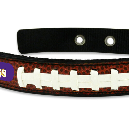 Minnesota Vikings Pet Collar Leather Classic Football Size Small CO