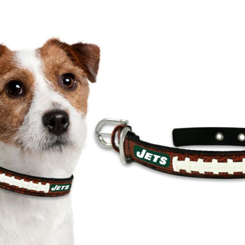 New York Jets Pet Collar Leather Size Small CO