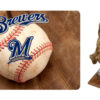 Milwaukee Brewers Pet Bowl Mat Classic Baseball Size Large