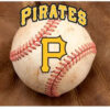 Pittsburgh Pirates Pet Bowl Mat Classic Baseball Size Large CO