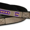 LSU Tigers Pet Leash Reflective Football Size Large Alternate CO