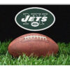 New York Jets Pet Bowl Mat Classic Football Size Large CO