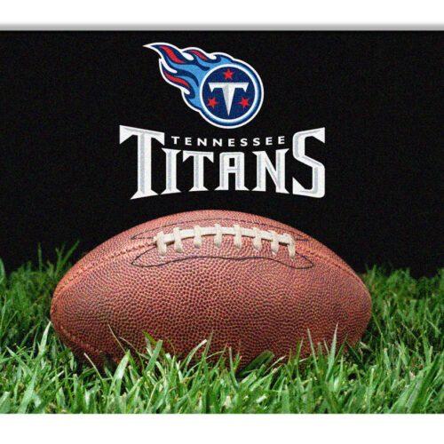 Tennessee Titans Classic NFL Football Pet Bowl Mat – L