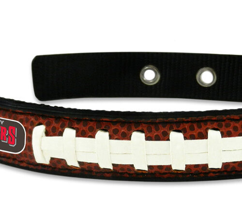 Tampa Bay Buccaneers Pet Collar Leather Classic Football Size Small CO