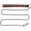 Arkansas Razorbacks Pet Leash Leather Chain Football Size Large