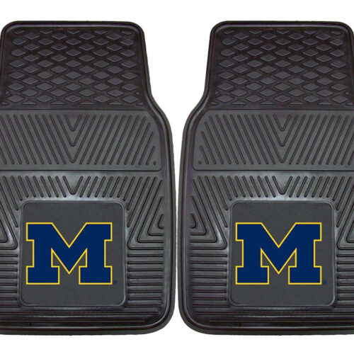 Michigan Wolverines Heavy Duty 2-Piece Vinyl Car Mats