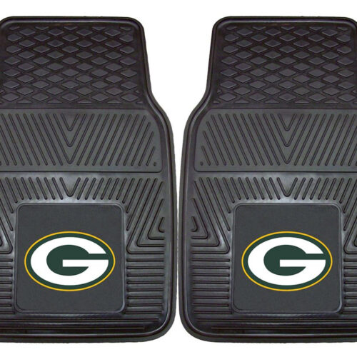 Green Bay Packers Car Mats Heavy Duty 2 Piece Vinyl