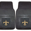 New Orleans Saints Car Mats Heavy Duty 2 Piece Vinyl