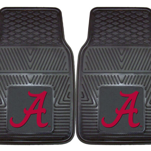 Alabama Crimson Tide Heavy Duty 2-Piece Vinyl Car Mats