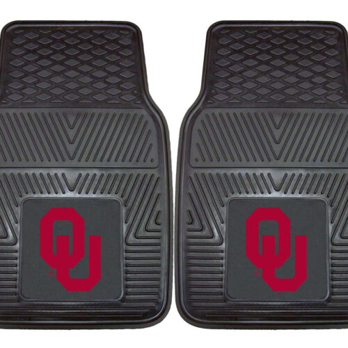 Oklahoma Sooners Heavy Duty 2-Piece Vinyl Car Mats