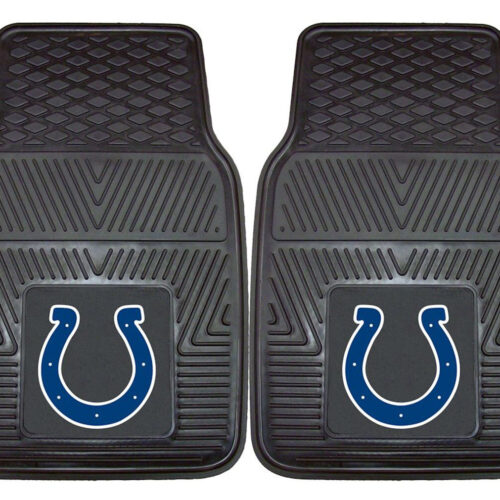 Indianapolis Colts Car Mats Heavy Duty 2 Piece Vinyl