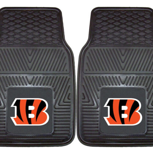 Cincinnati Bengals Car Mats Heavy Duty 2 Piece Vinyl