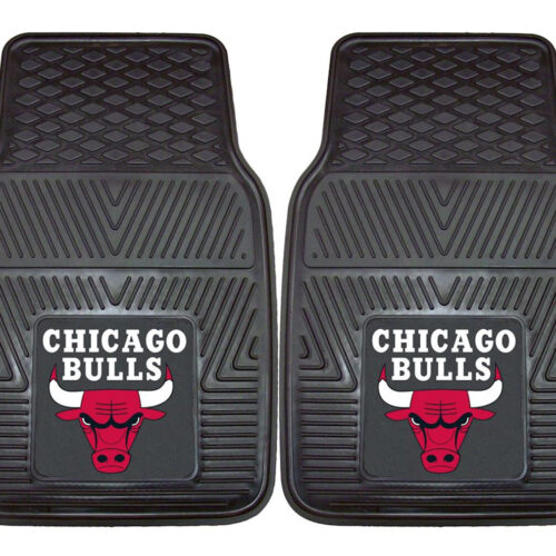 Chicago Bulls Car Mats Heavy Duty 2 Piece Vinyl