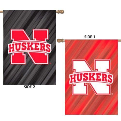 Nebraska Cornhuskers Flag Double Sided Suede CO