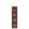 Cincinnati Bengals Banner Wool 8×32 Heritage Evolution Design