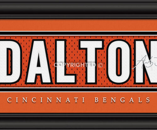 Cincinnati Bengals Andy Dalton Print – Signature 8″x24″