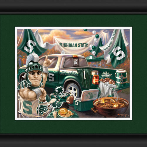 Michigan State Spartans Tailgate Print 15″x18″