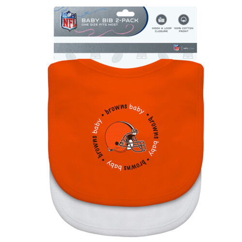 Cleveland Browns Baby Bib 2 Pack