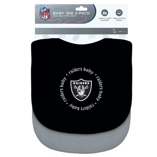 Las Vegas Raiders Baby Bib 2 Pack