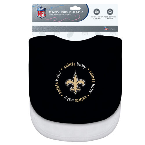 New Orleans Saints Baby Bib 2 Pack