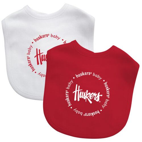 Nebraska Cornhuskers Baby Bib 2 Pack