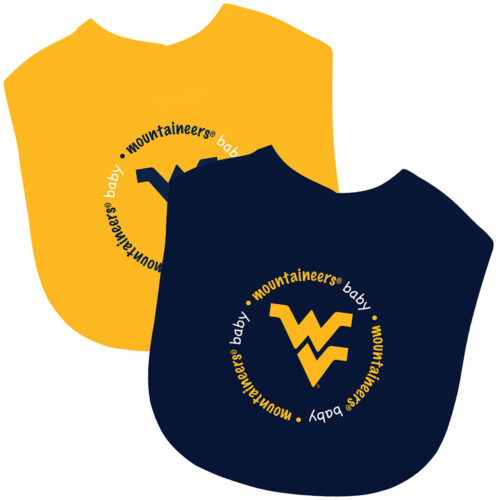 West Virginia Mountaineers Baby Bib 2 Pack