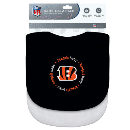 Cincinnati Bengals Baby Bib 2 Pack