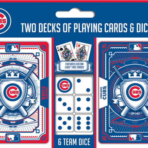 Chicago Cubs Playing Cards and Dice Set