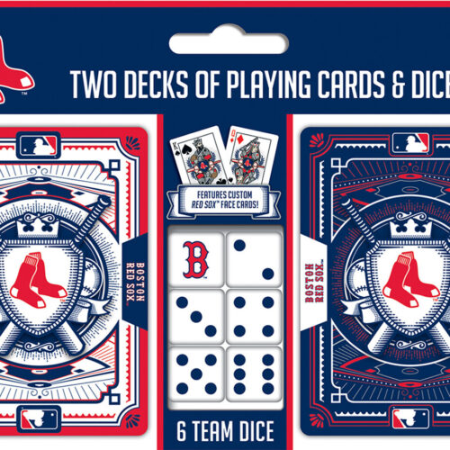 Boston Red Sox Playing Cards and Dice Set