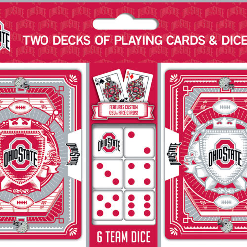 Ohio State Buckeyes Playing Cards and Dice Set