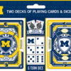 Michigan Wolverines Playing Cards and Dice Set