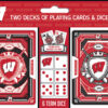 Wisconsin Badgers Playing Cards and Dice Set